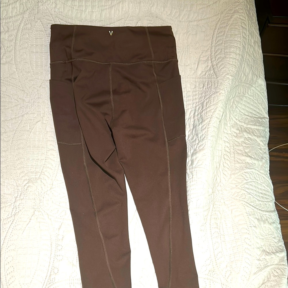 Brown High-Waisted Leggings